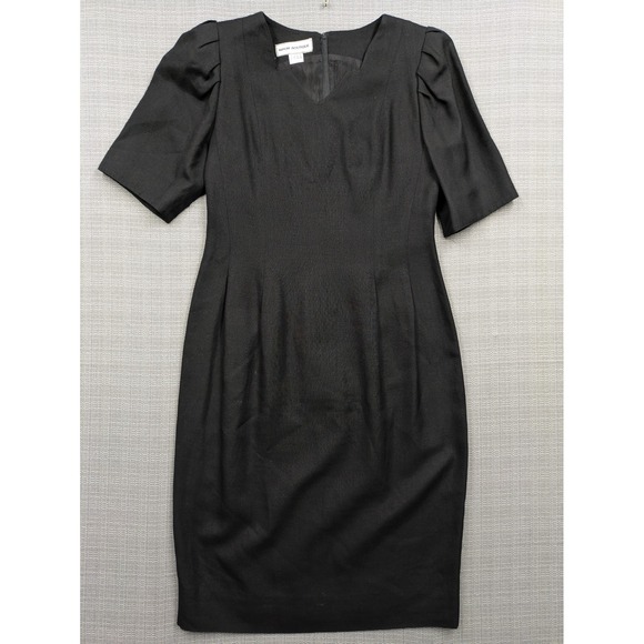 Nipon Boutique Dresses & Skirts - Nipon Boutique Vintage Black Sheath Dress Pleated Puff Sleeve ILGWU USA Size 6